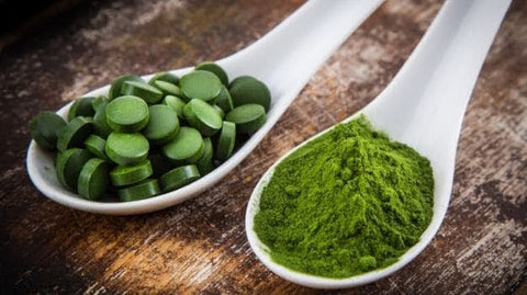 Spirulina powder and tablets