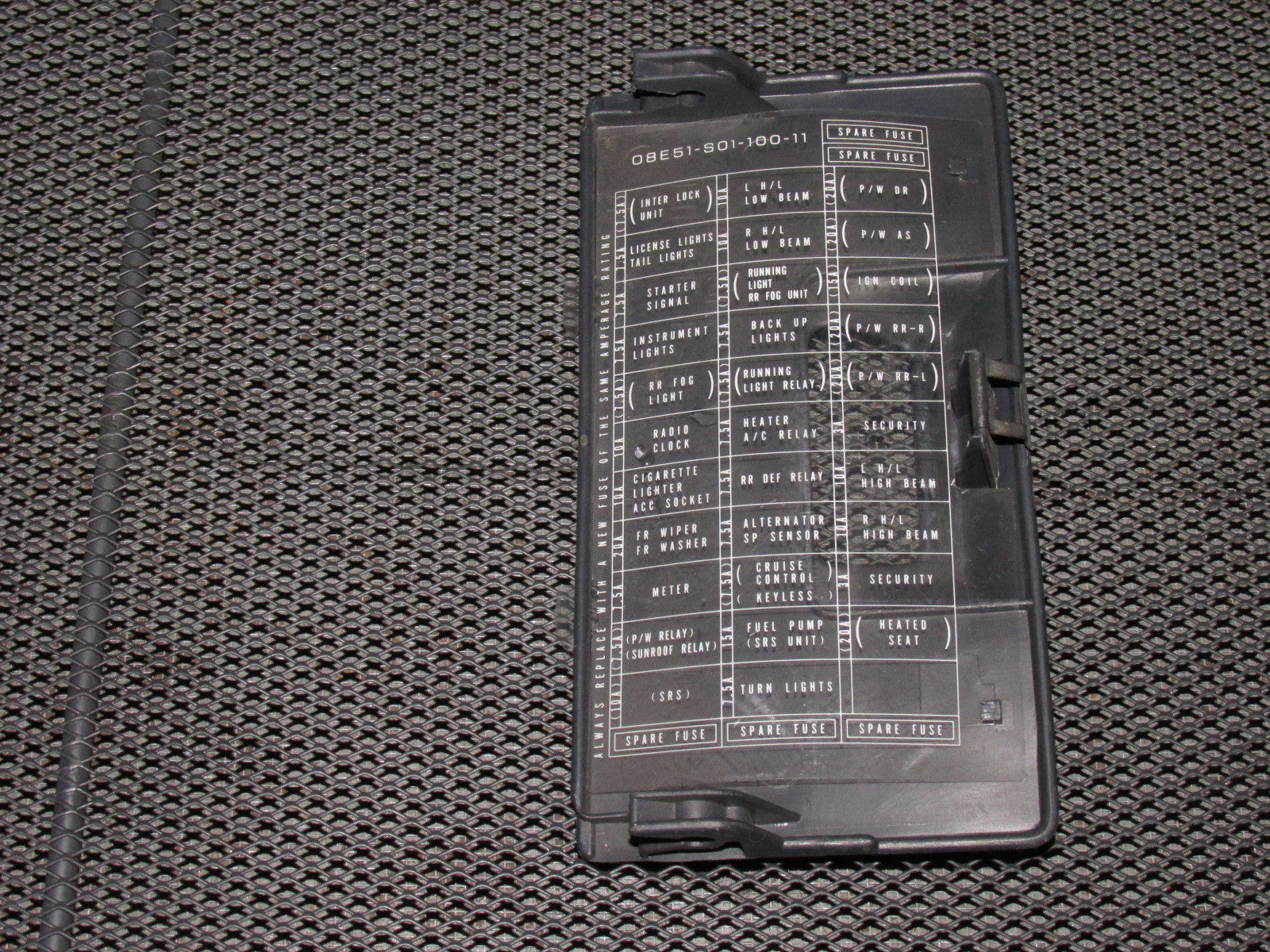 2000 isuzu trooper interior fuse box diagram