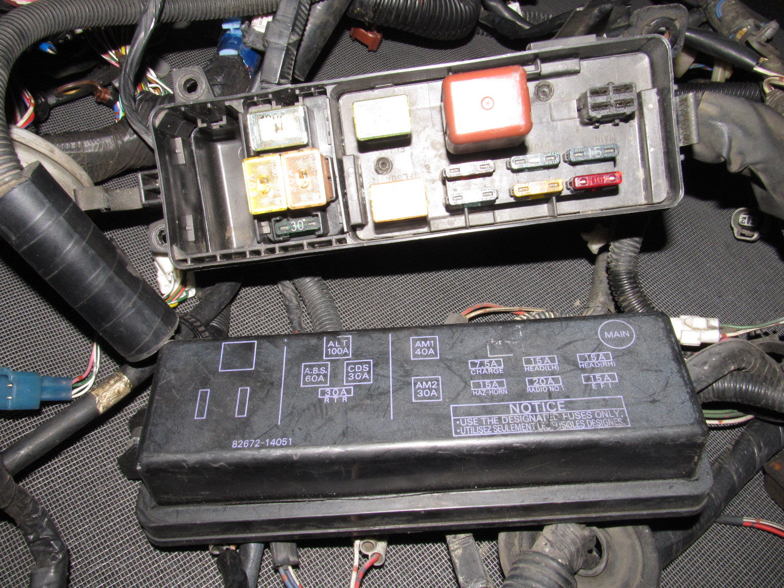 86 87 88 Toyota Supra OEM Turbo Engine A/T Wiring Harness ... toyota ecu wiring diagrams 