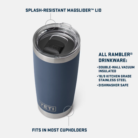 Skin Decal Wrap for Yeti Tumbler Rambler 30 oz Solids Collection Navy Blue  ( 30oz TUMBLER NOT INCLUDED ) 