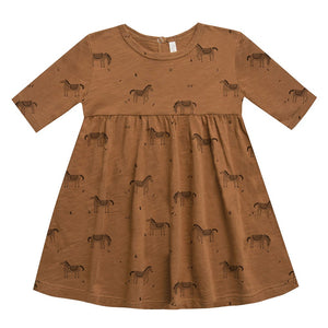 Rylee & Cru - Longsleeve Raglan Dress - Coyote – Kido Store