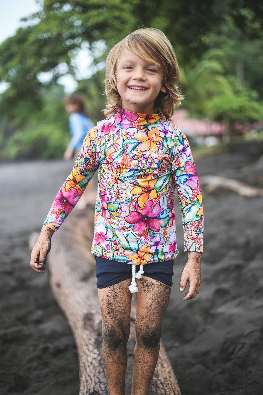 Dkoko Mini Sunny Rashguard in Flow | Kids sustainable swimwear