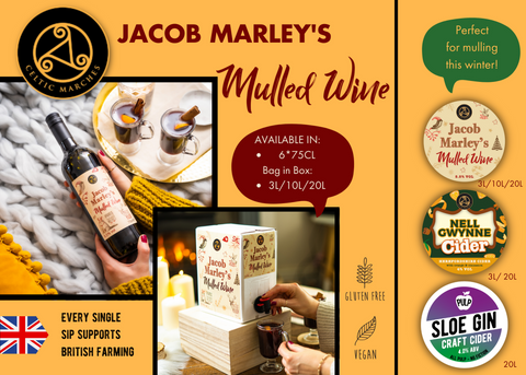 Mulled Wine and Mulled Cider Winter Warmer Range from Celtic Marches