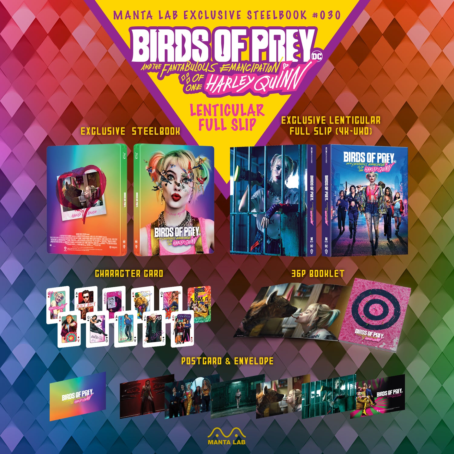 [ME#30] Birds of Prey Steelbook (Lenticular Full Slip)