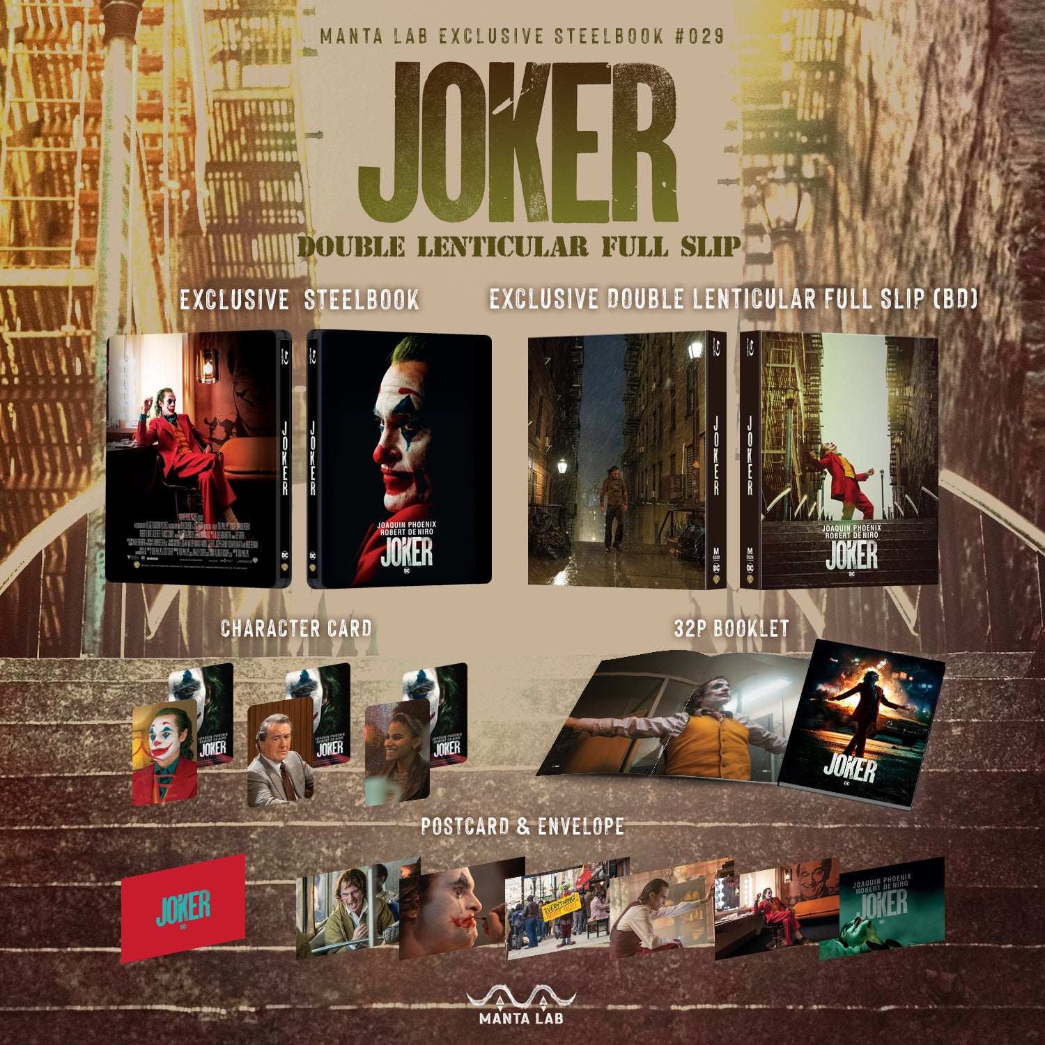 [ME#29] JOKER STEELBOOK (DOUBLE LENTICULAR FULL SLIP)(BD)