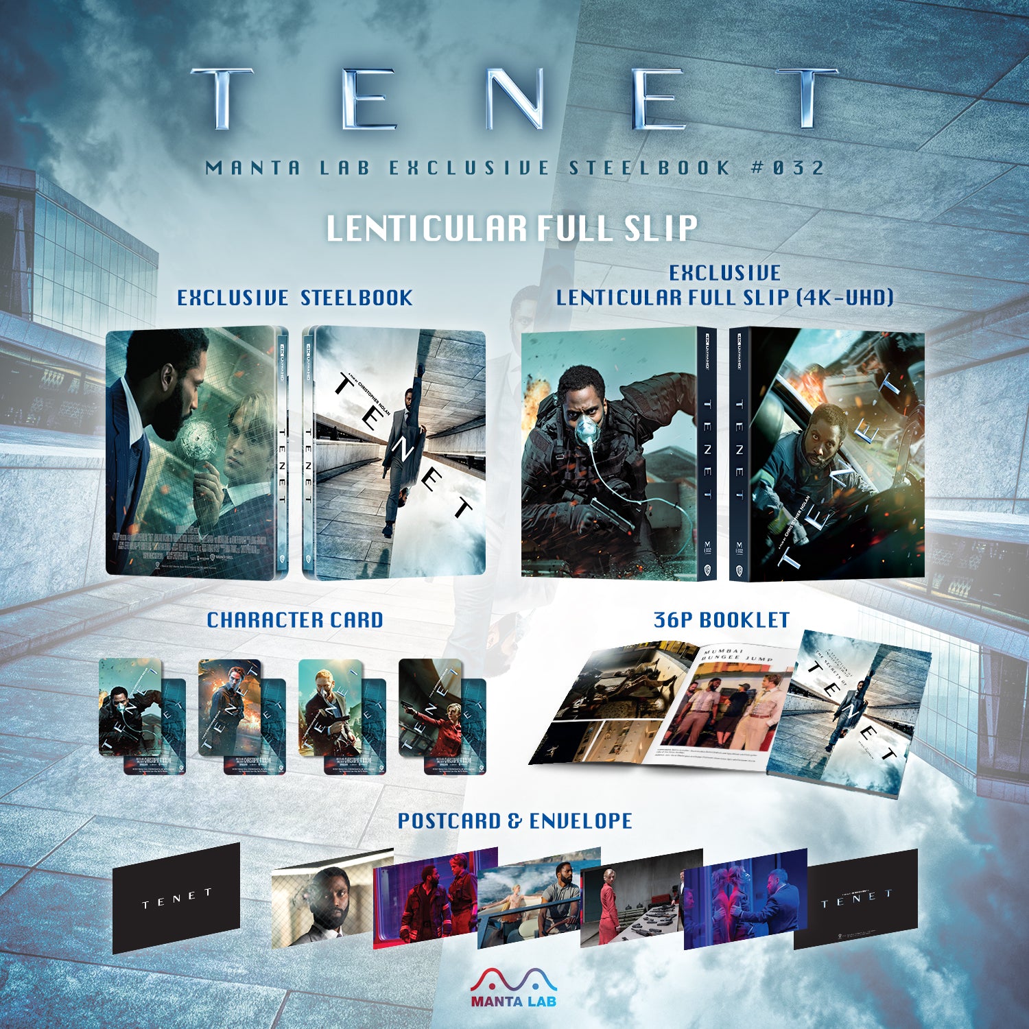 [ME#32] Tenet Steelbook (Lenticular Full Slip)