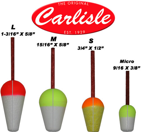 4 X 1 1/2 Inch Red and White Push Button Fishing Floats