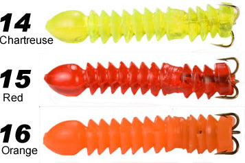 LONG DIP BAIT TUBES 20PAK - ORANGE, Catfish Connection