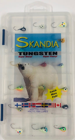 Skandia Tungsten Assorted 18 Pc Ice Jig Kits – Stopper Lures