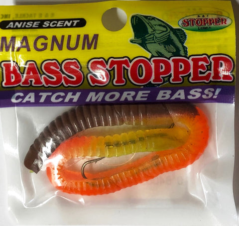 Bass Stopper 2 Hk Weedless Rigged Worms - 6 Pack – Stopper Lures