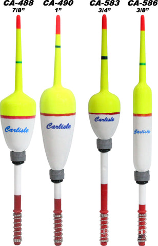 Carlisle Steelhead Weighted Floats - 6 Pack – Stopper Lures