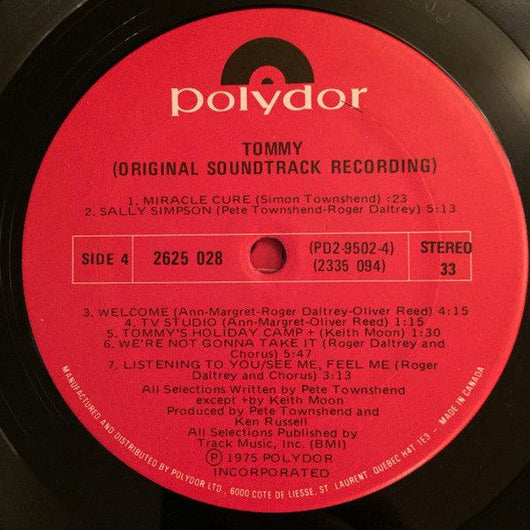Various - Tommy (Original Soundtrack Recording) Vinyl Record