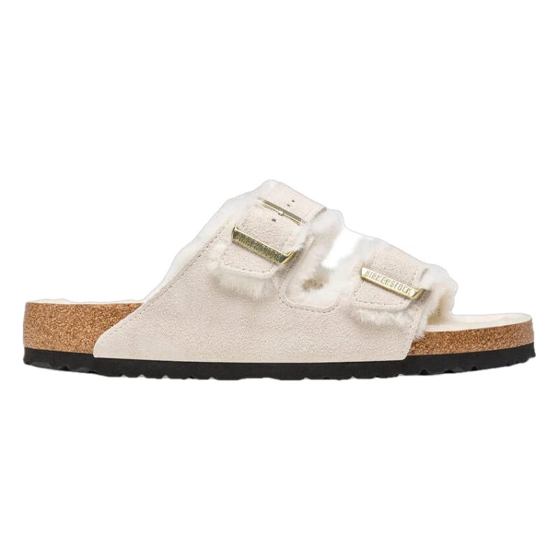 arizona shearling sandal - mink/natural