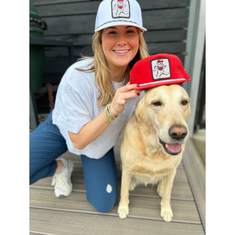 Grateful Gamedays Dancing Dawg Red Rope Hat | High Country Outfitters