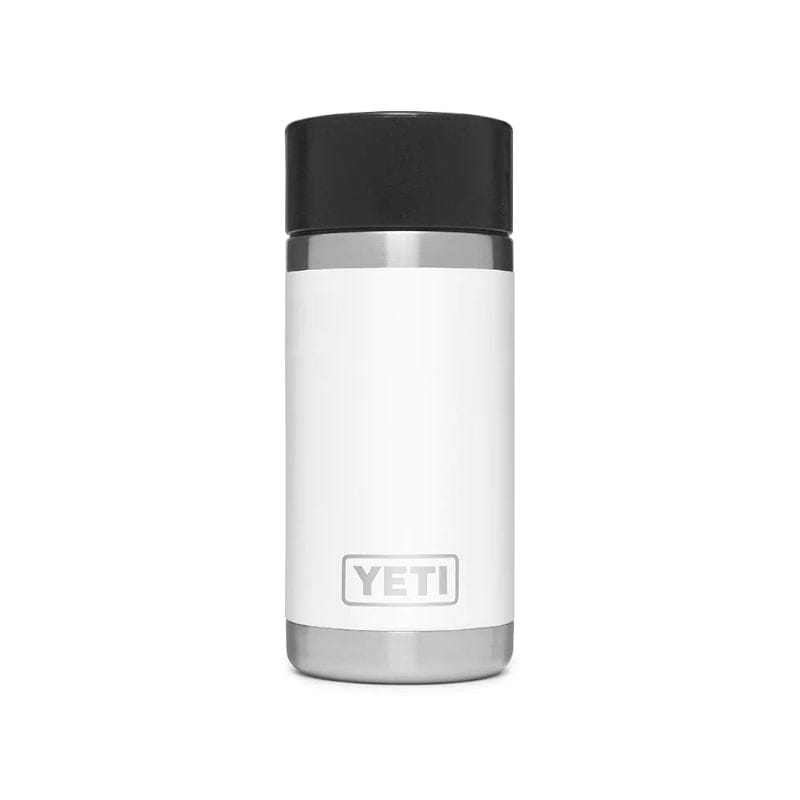 YETI White Rambler 12 oz Bottle with Hotshot Cap