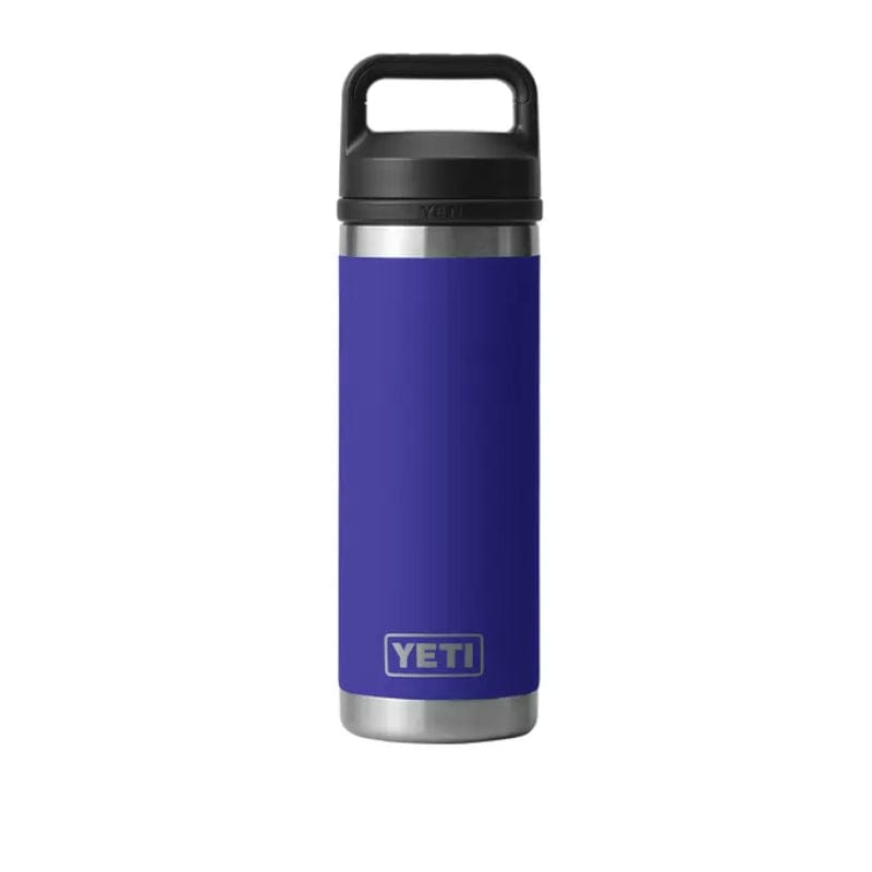 YETI Rambler Bottle - 18 oz. - Chug Cap - Offshore Blue - TackleDirect