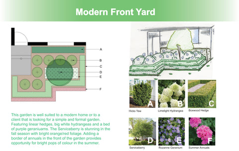 georgina garden centre modern front yard garden design