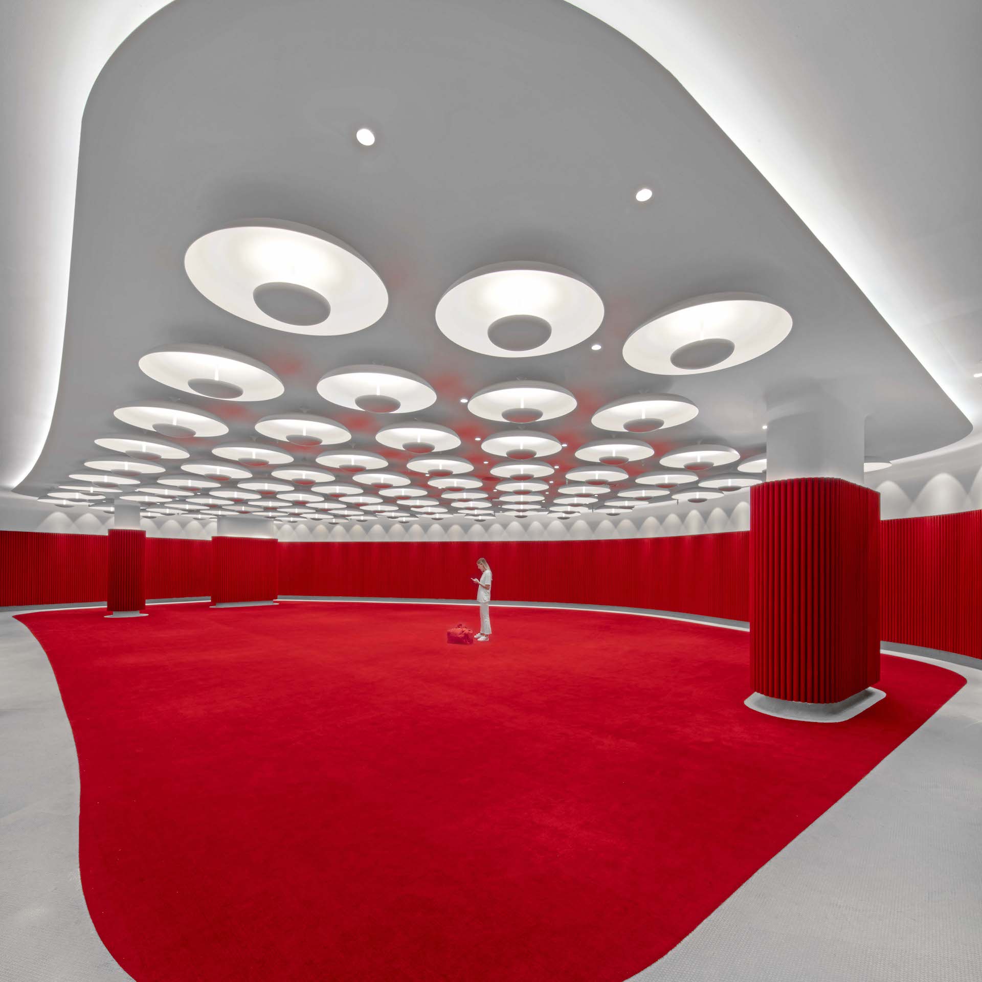 TWA Hotel event and gallery spaces in Queens; Photo by Eric Laignel; Courtesy of INC Architecture & Design