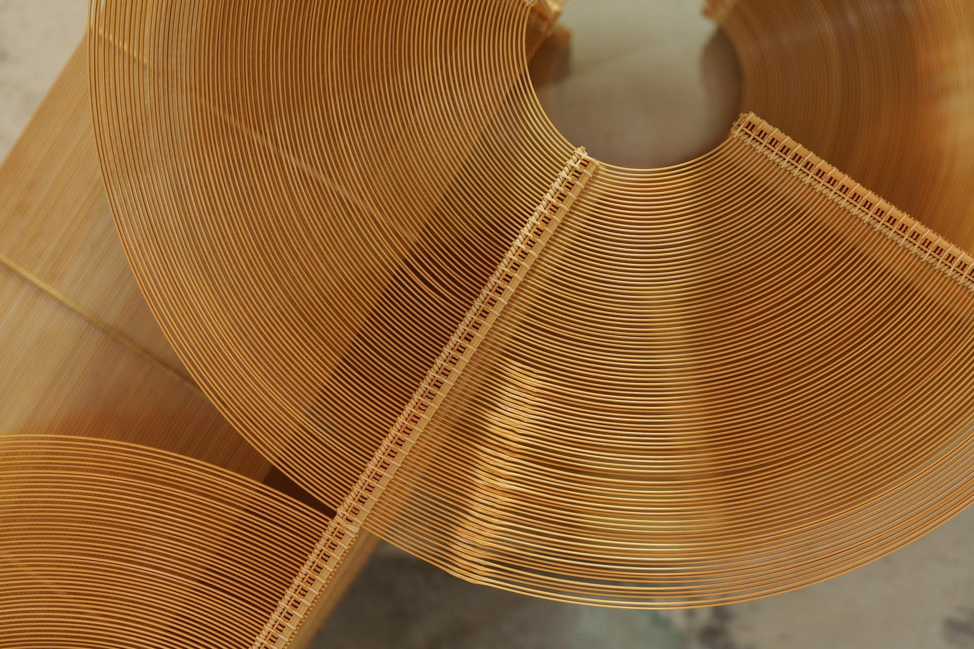 Detail of bamboo work by Osamu Yokoyama. Photo © Takuro Kawamoto.