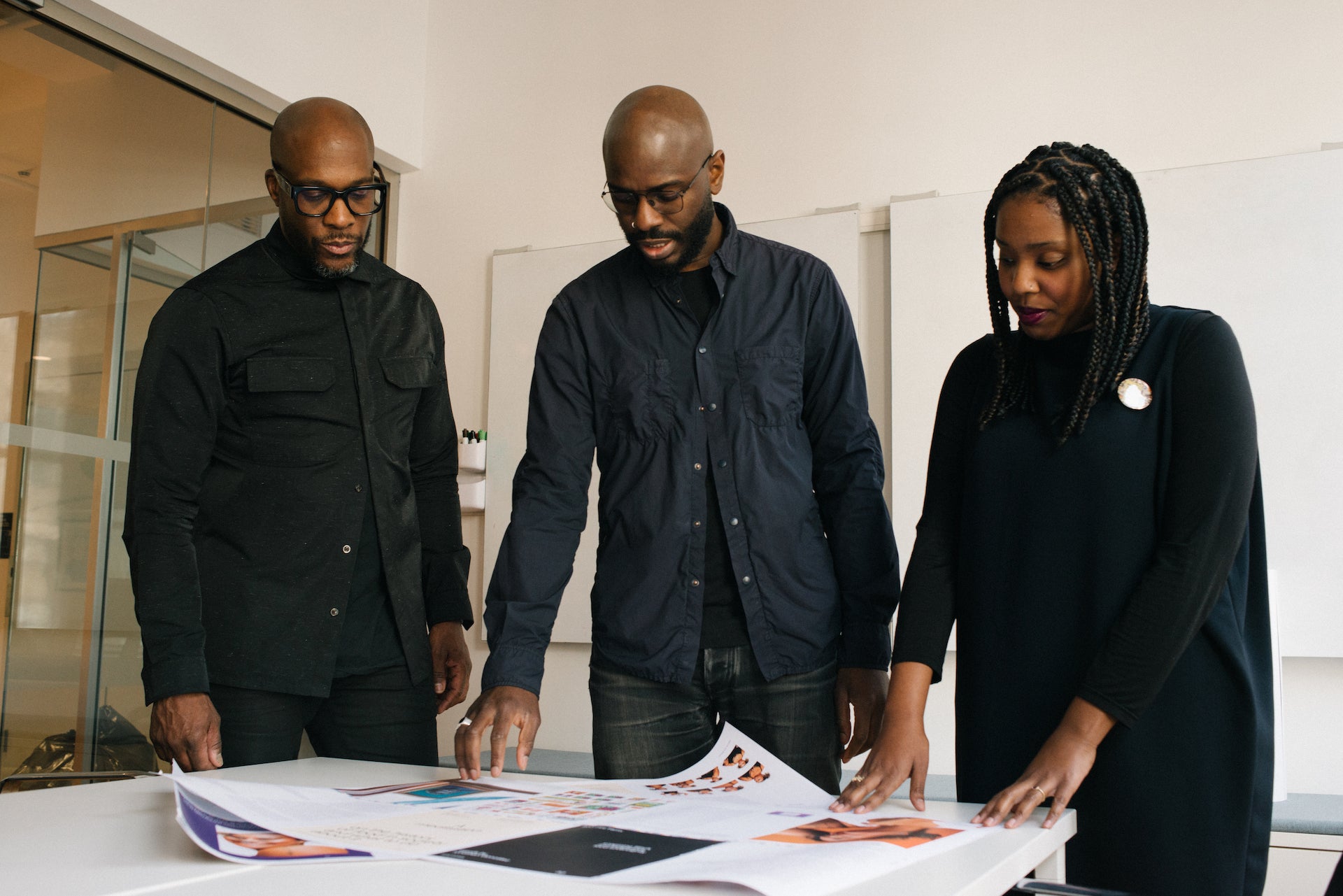 Deem Journal's founders Marquise Stillwell, Nu Goteh, and Alice Grandoit. Photo © Guarionex Rodriguez, Jr. for © Deem Journal