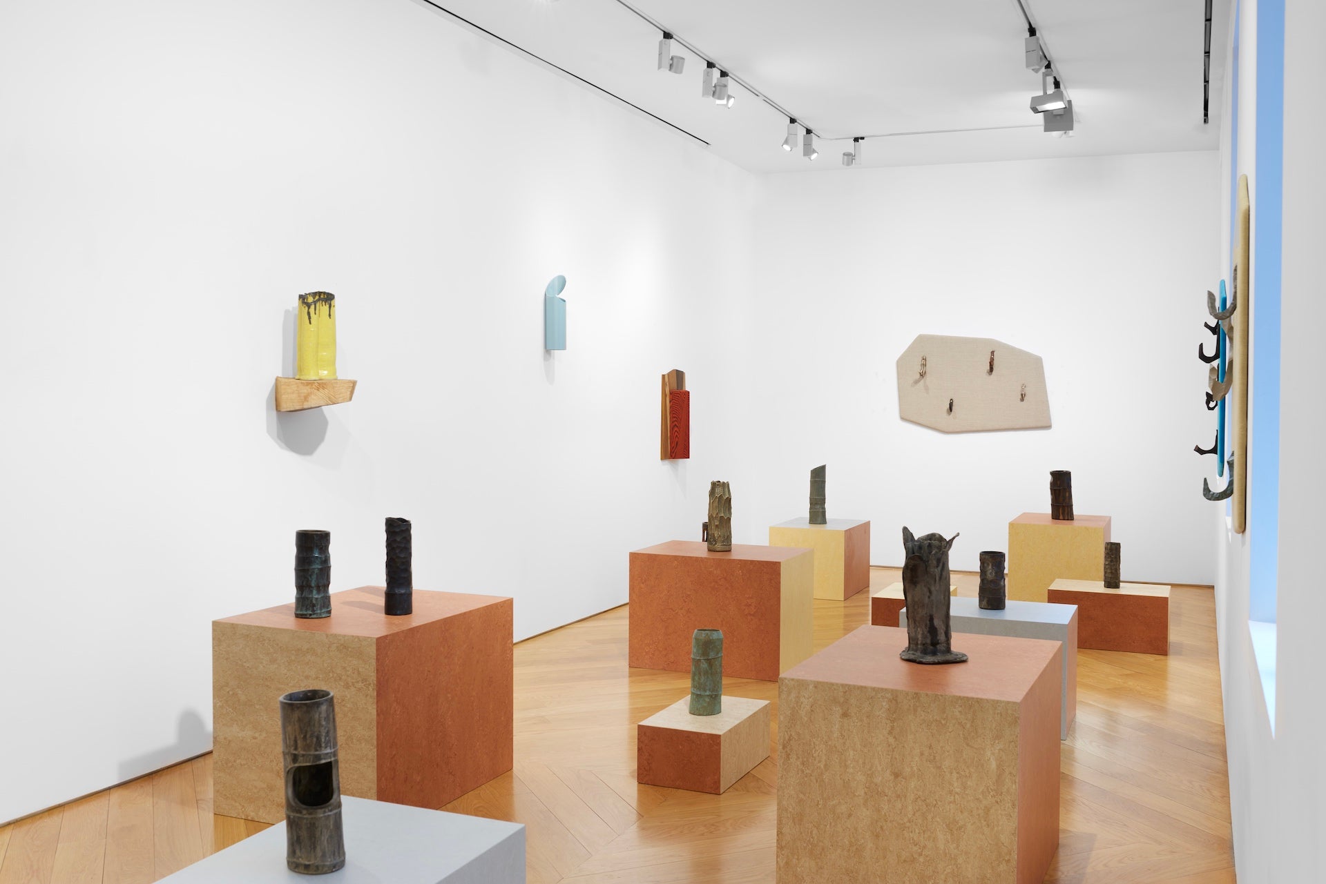 Installation view of Martino Gamper: I Am Many Moods at Anton Kern Gallery in New York, 2023. © Martino Gamper. Photo © Izzy Leung; courtesy of the artist and Anton Kern Gallery, New York