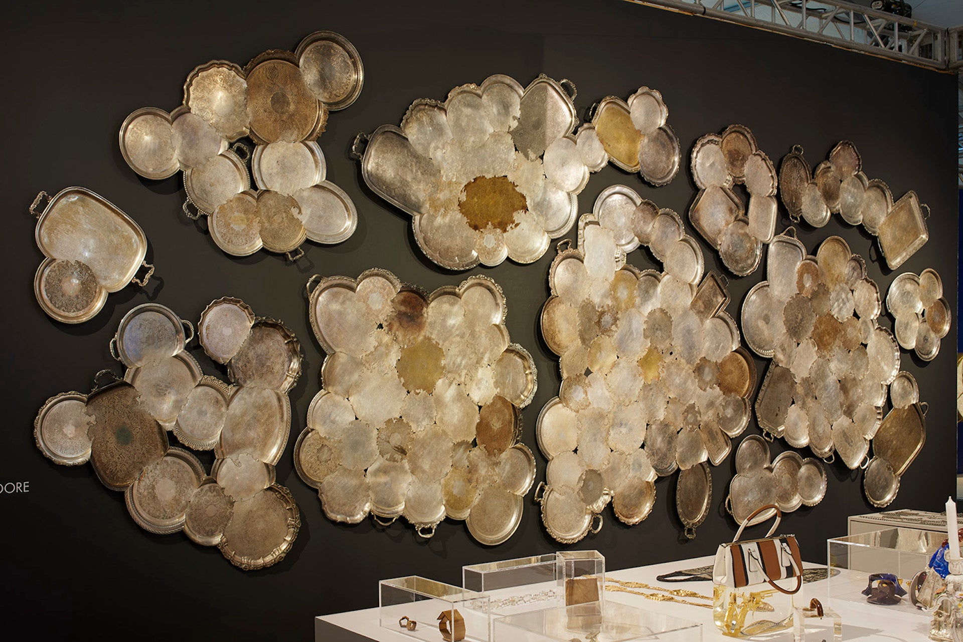 Represented by Ornamentum: Platter Scatter by Jaydan Moore, shown at Design Miami/ 2019. The National Gallery of Victoria commissioned Moore to create a 25-foot version, which will be unveiled at the museum's Triennial exhibition later this year. Photo © Ornamentum
