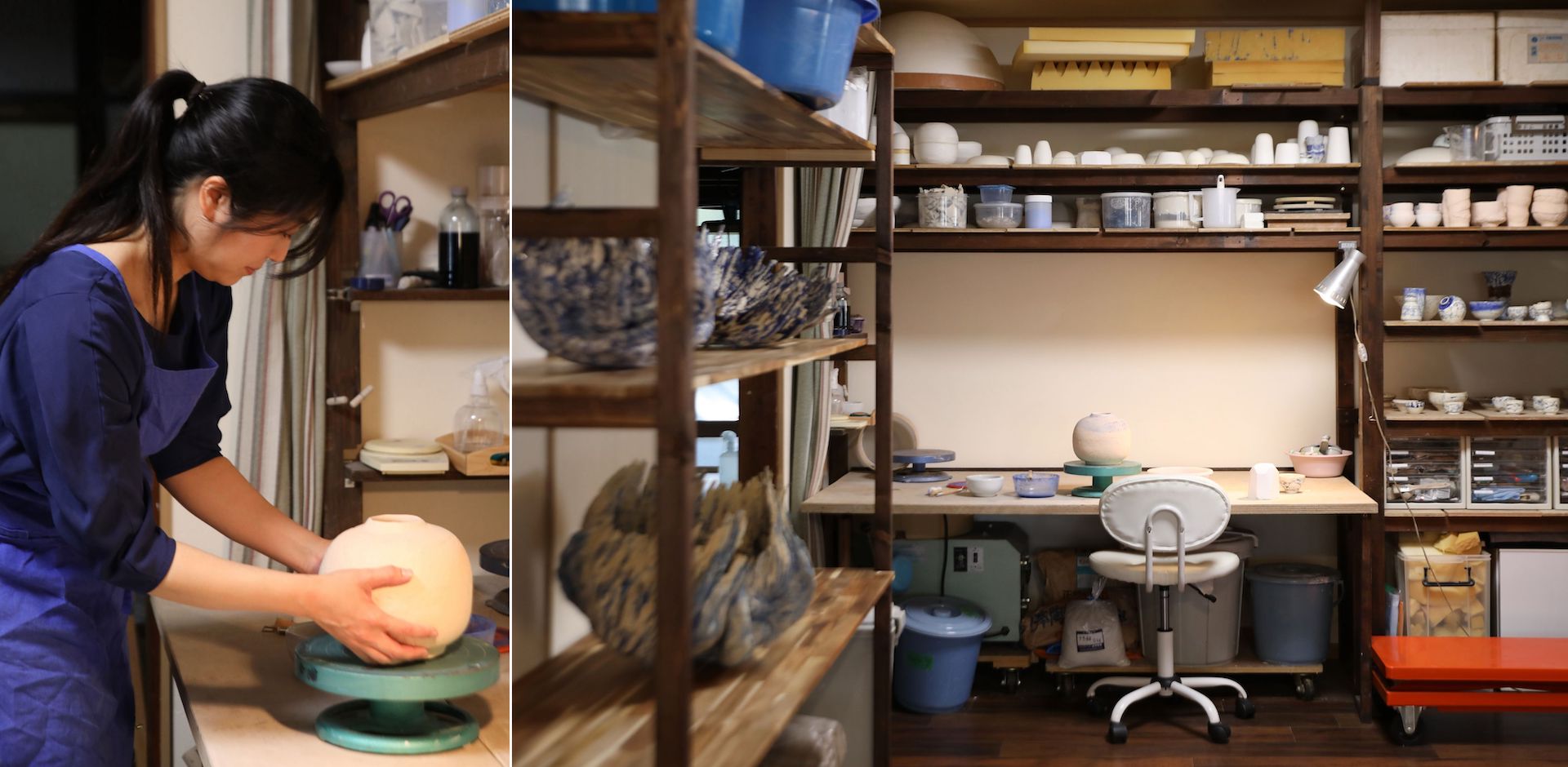 Hashimoto Machiko in her home-studio in Kyoto. Photos © Mika Sasaki