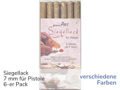 Siegellack für Pistole 7 mm 6-er Pack