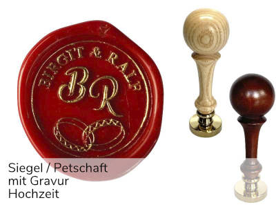 Siegelstempel Gravur Hochzeit