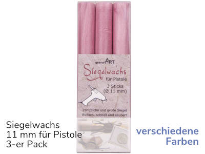 Siegelwachs für Pistole 11mm 3-er Pack