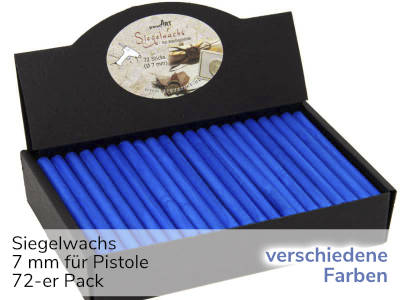 Siegelwachs für Pistole 7mm 72-er Pack