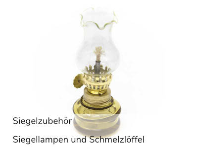 Siegellampen und Schmelzlöffel