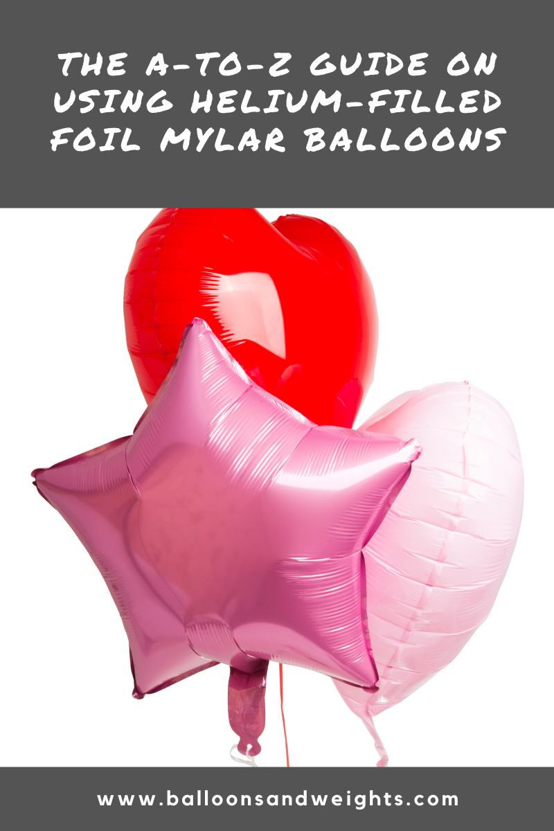 Helium filled latex balloons