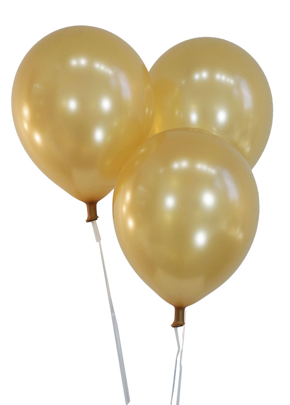 metallic gold balloons