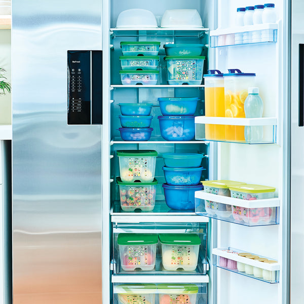 how to organise your refrigerator with tupperware