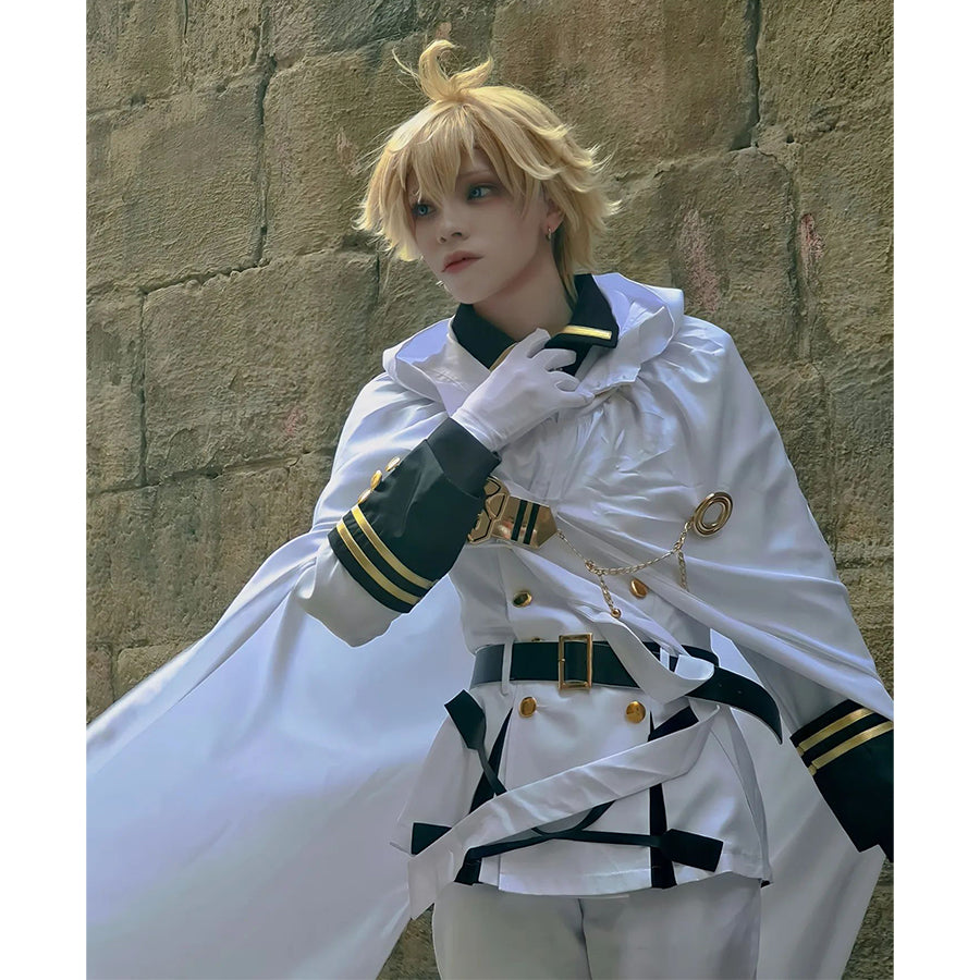 Seraph of the End Owari no Serafu Mikaela Hyakuya Yuichiro Hyakuya Short  Black Blonde Cosplay Wig