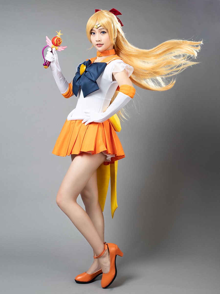 cosfun Sailor Moon Super S Film Minako Aino Mina Cosplay Costumes