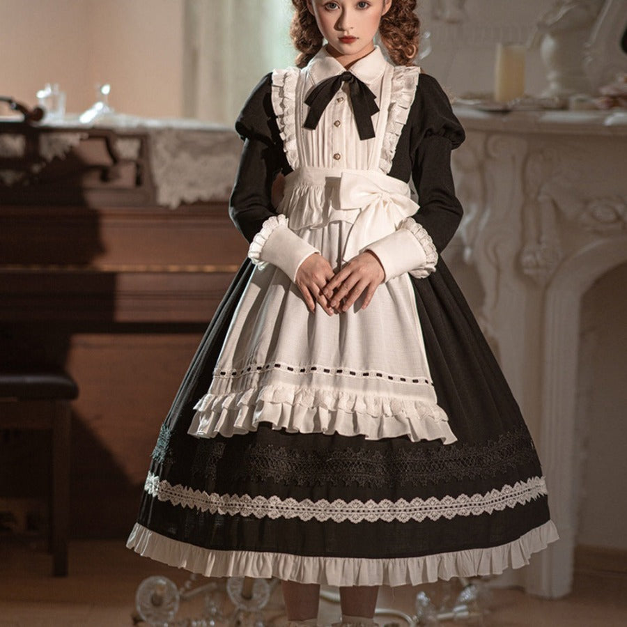 Lolita Dress With Starry Night Cross Dark And Lovely Long Sleeve Lolita -  cosfun