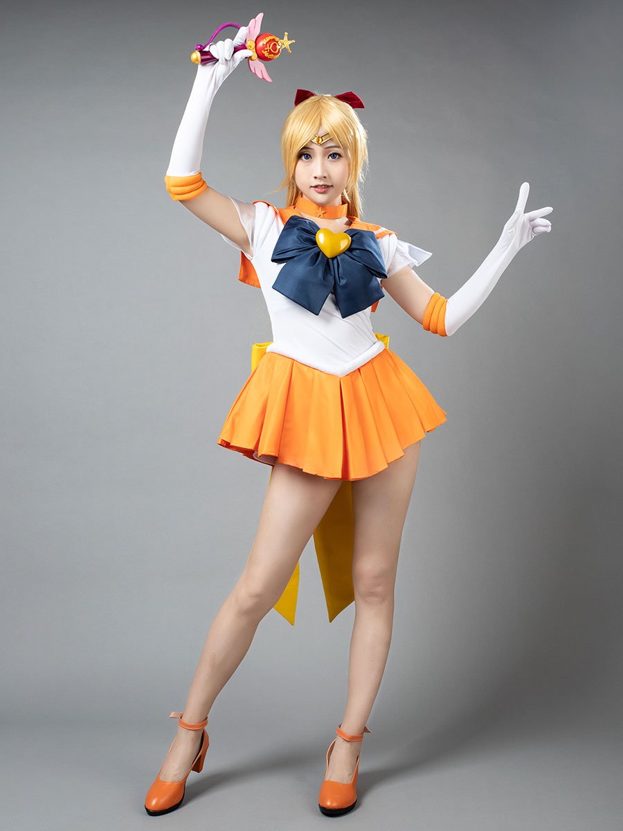 Sailor Moon Sailor Venus Aino Minako Cosplay Costumes - cosfun