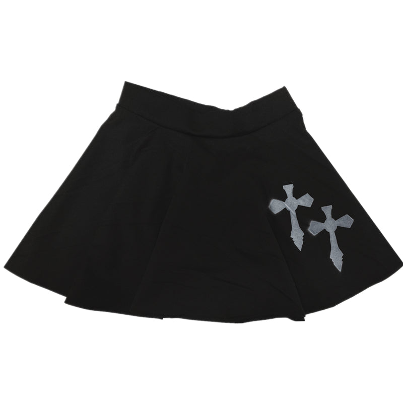 Harajuku retro gradient reflective skirt zipper high waist sexy