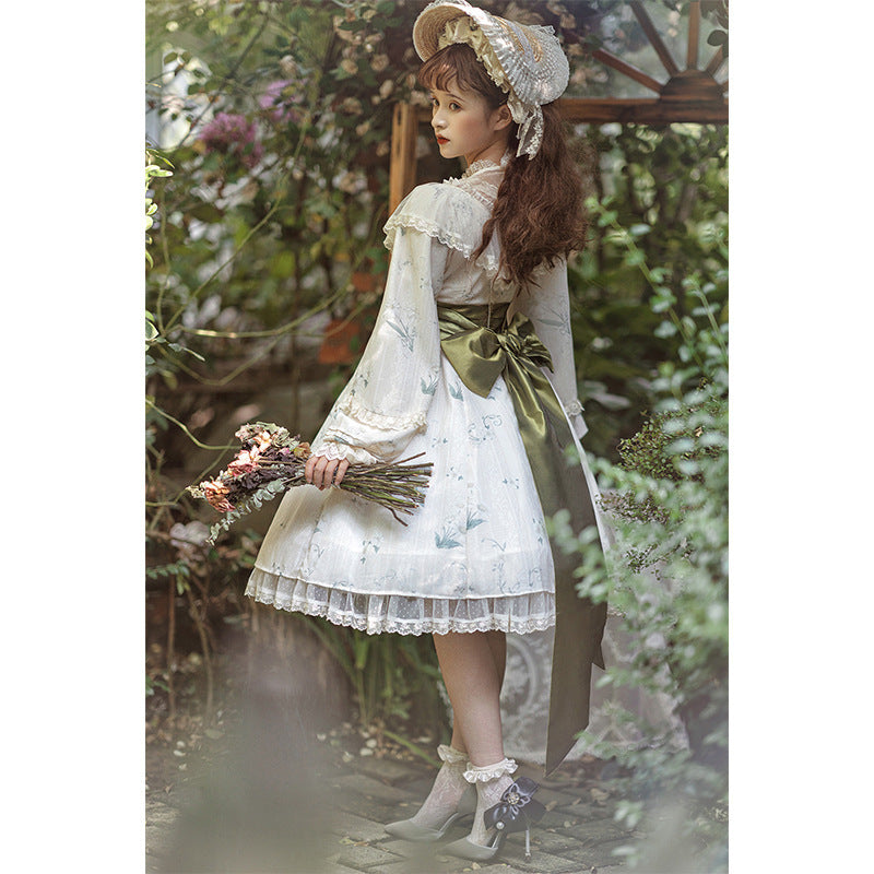 Lolita Dress With Starry Night Cross Dark And Lovely Long Sleeve