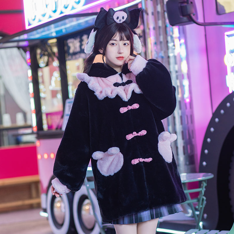 Sweet Girl Cute Rabbit Warm Thickened Winter Lolita Coat