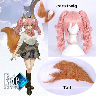 Anime Fate/fate Extella Fate/grand Order Cosplay Wig Tamamo No Mae Cos Halloween Only Ears And Tail