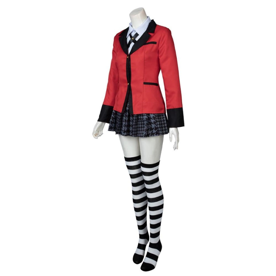 Anime Full Suit Set Yomoduki Runa Kakegurui Cosplay Costume Uniform Party  Coat