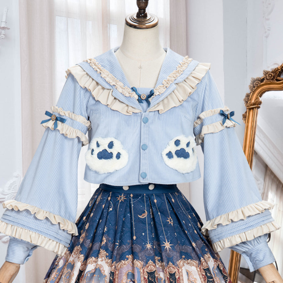 Shota Neutral Prince Lolita Top Two Piece Set - cosfun