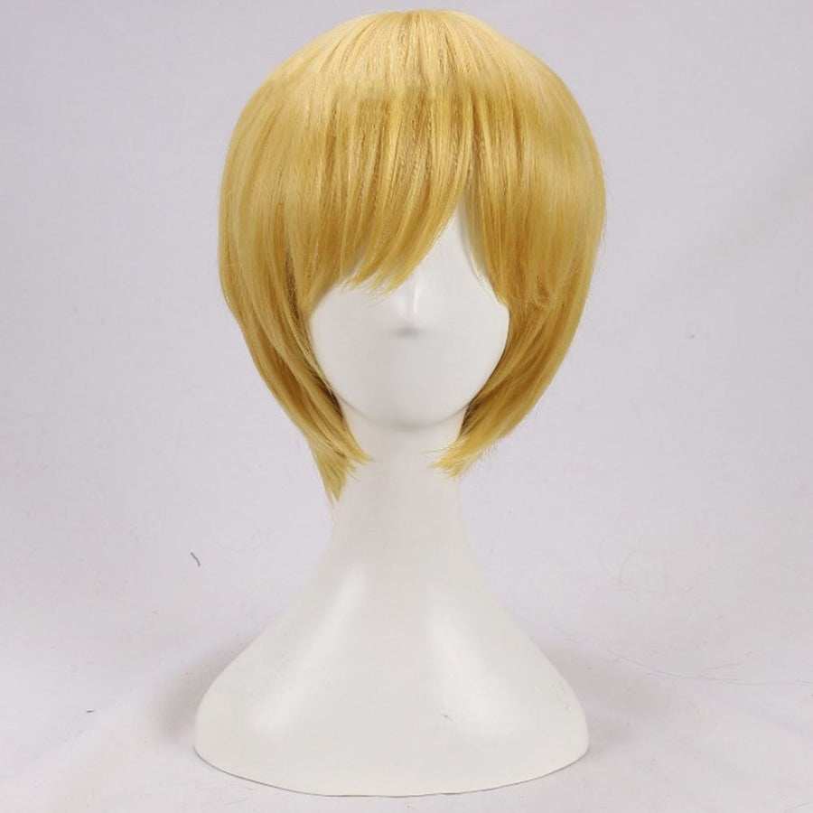 COSPLAZA Cosplay Wig Short Dark Blue Heat Resistant Anime Full Hair With Cap