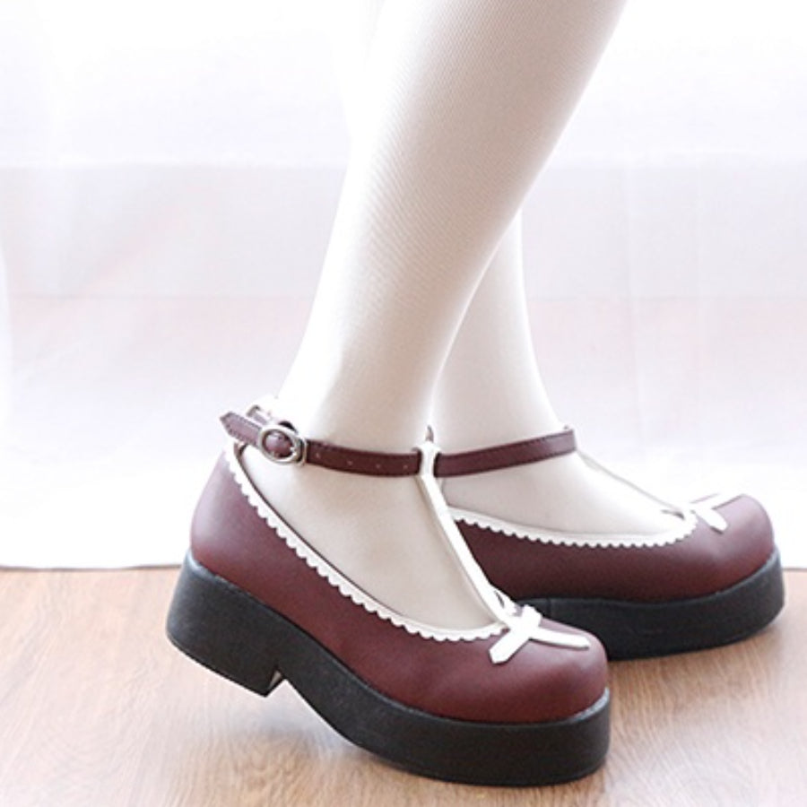 Original Daily Lolita Thick-soled Leather Shoes - cosfun