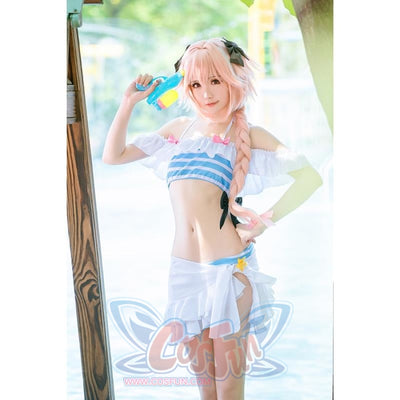Rolecos Fate Extella Link Astolfo Swimsuit Sexy Cosplay Costume Game Fgo Swimwear Beach For Girl