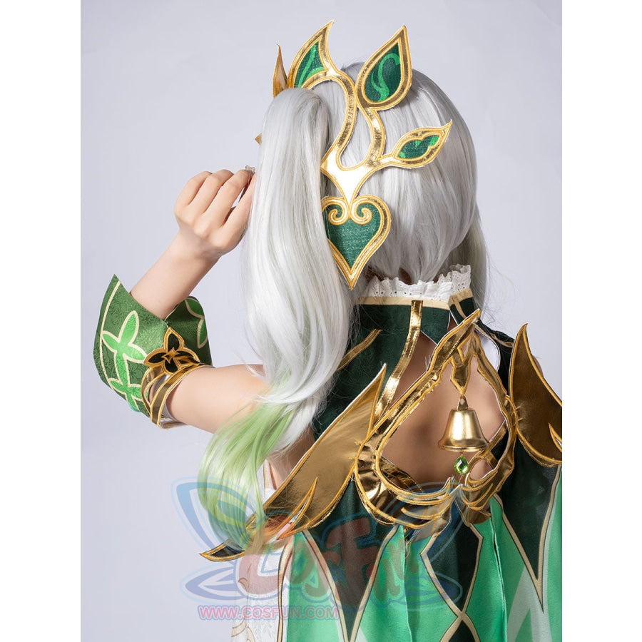 Genshin Impact Sumeru Lesser Lord Kusanali Nahida Cosplay Costumes Anime  Kawaii Girl Dress Halloween Cloak Pants Elf Ears Props - AliExpress