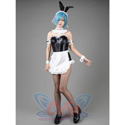 In StockDokiDokiR Anime Cosplay Sexy Bunny Girl Costume Cyber Black   dokidokicosplay